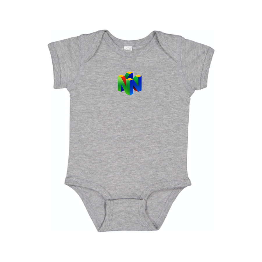Nintendo N64  Logo Baby Onesie Romper