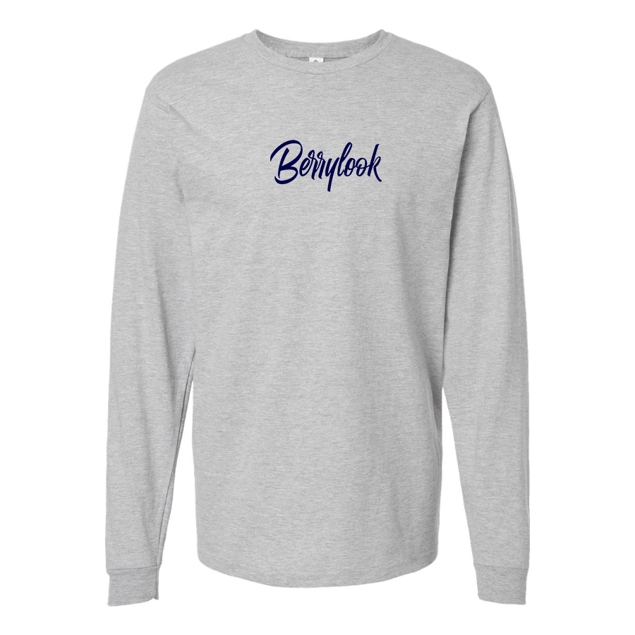 Men's Berrylook  Logo Cotton Long Sleeve T-Shirt