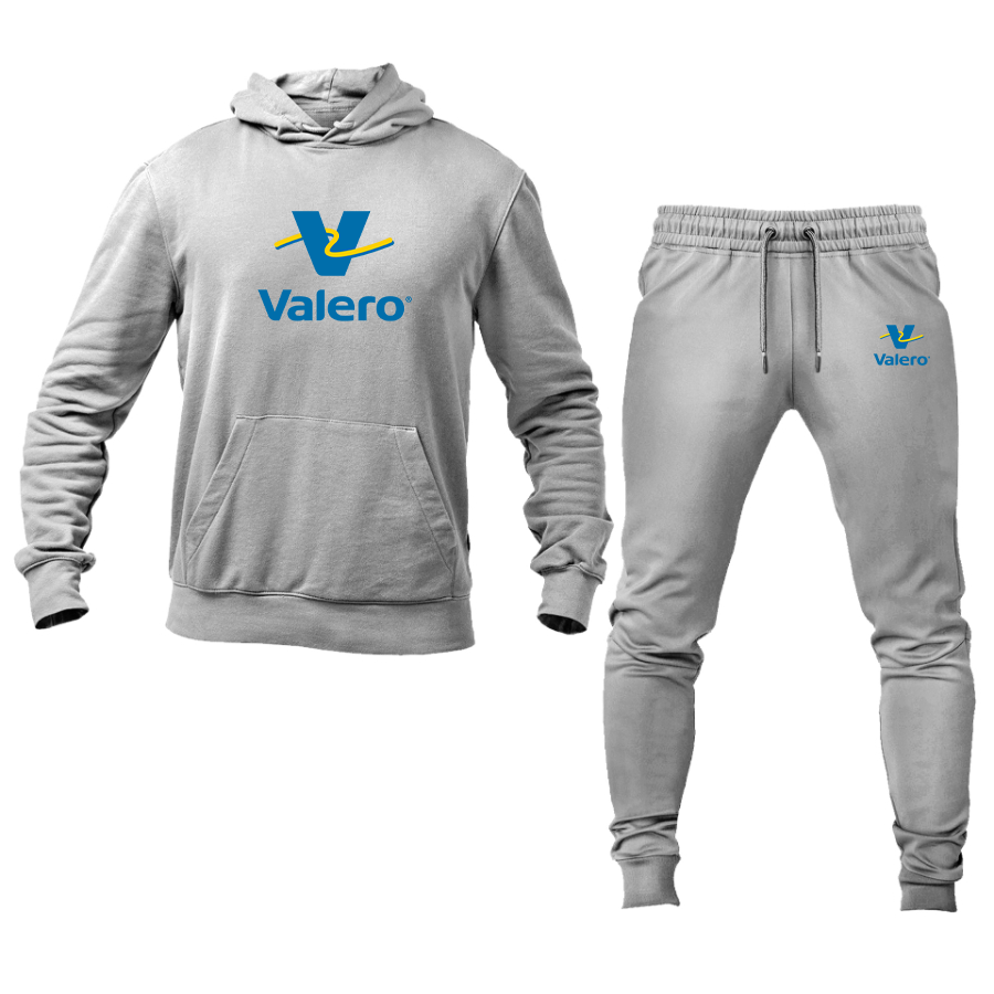 Men's Valero Gas Station Logo Hoodie Joggers Set