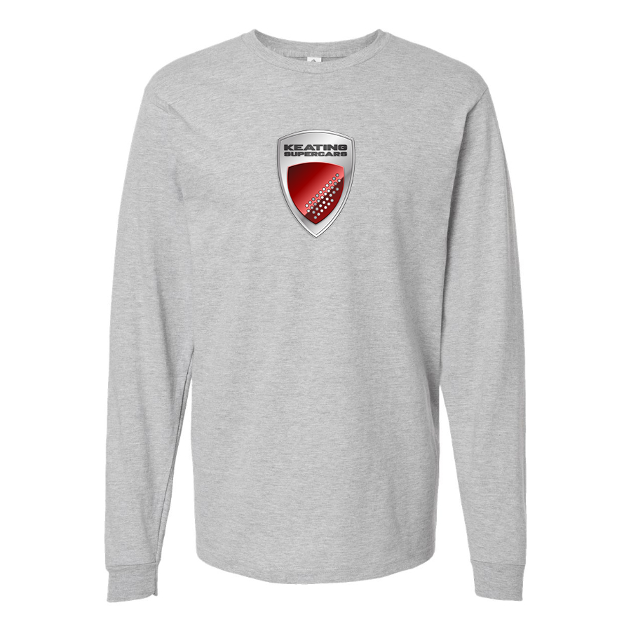 Men's Keating-Supercars Logo Cotton Long Sleeve T-Shirt