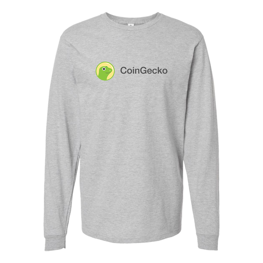 Men's CoinGecko Logo Cotton Long Sleeve T-Shirt