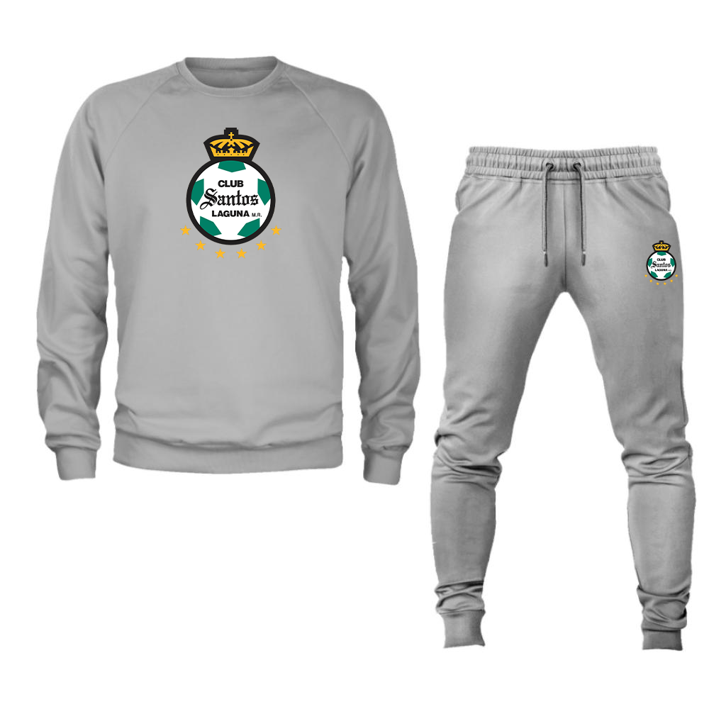 Men's Santos Laguna Soccer Crewneck Sweatshirt Joggers Suit