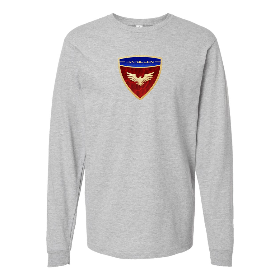 Men's Appollen Logo Cotton Long Sleeve T-Shirt
