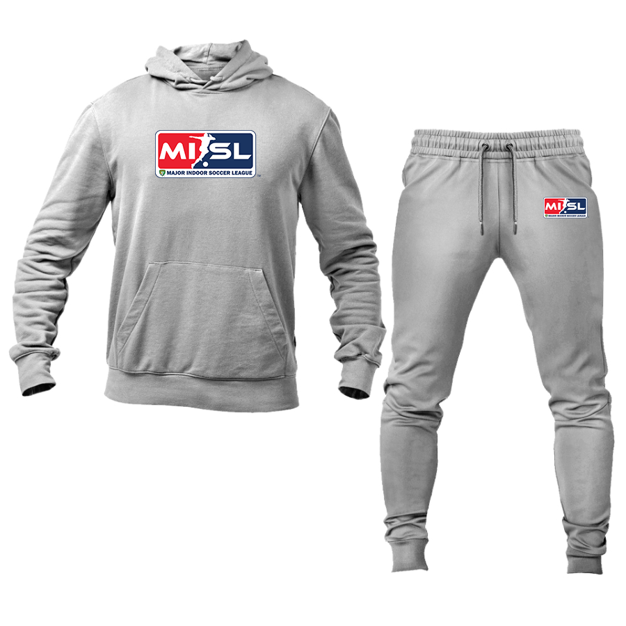 Men's Major Indoor Soccer League  Logo Hoodie Joggers Set