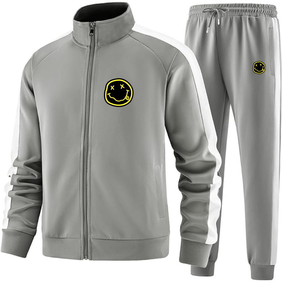 Men's Nirvana Yellow and Black Face Dri-Fit TrackSuit