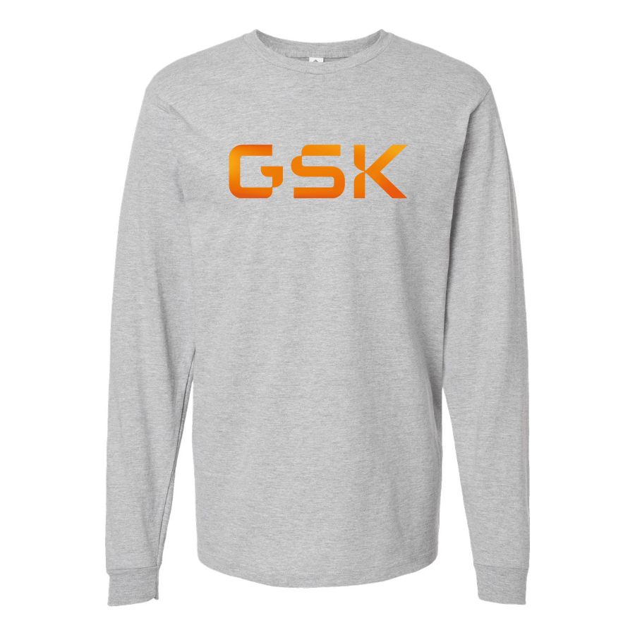 Men's GSK Logo Cotton Long Sleeve T-Shirt