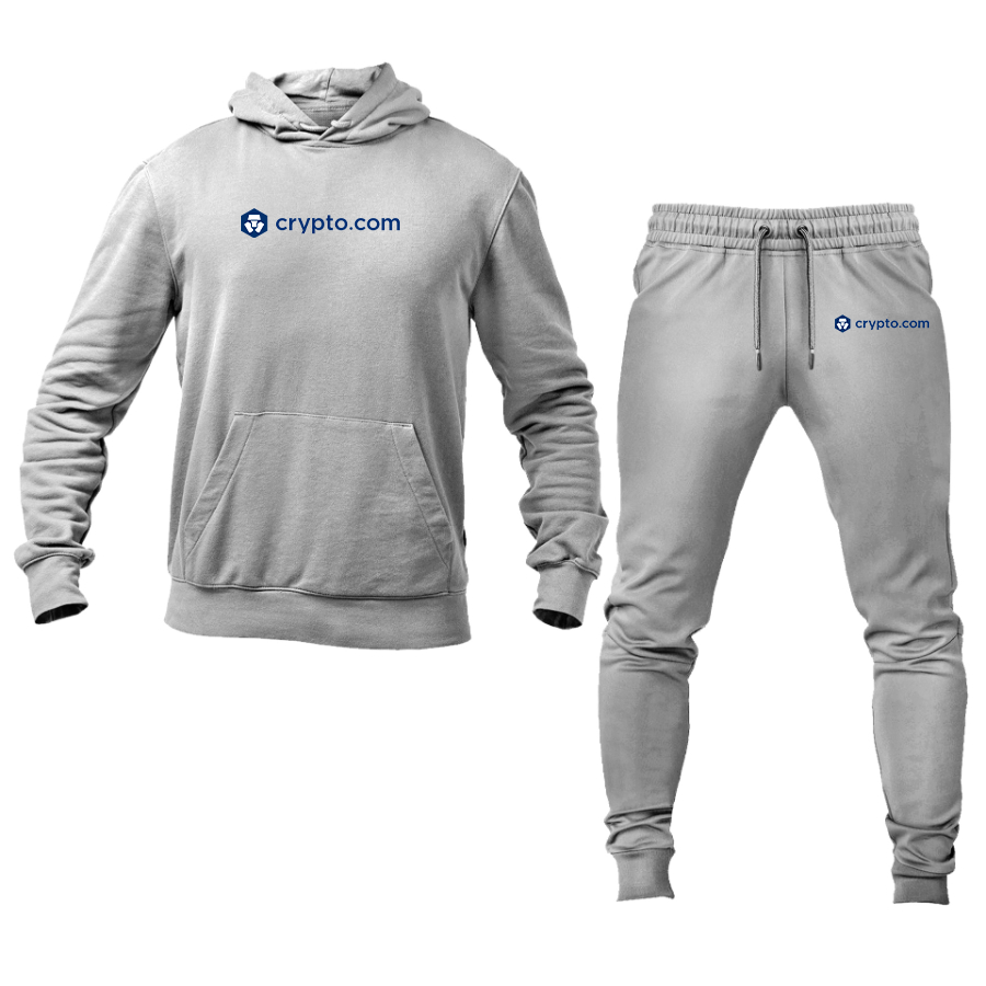 Men's Crypto.Com  Logo Hoodie Joggers Set