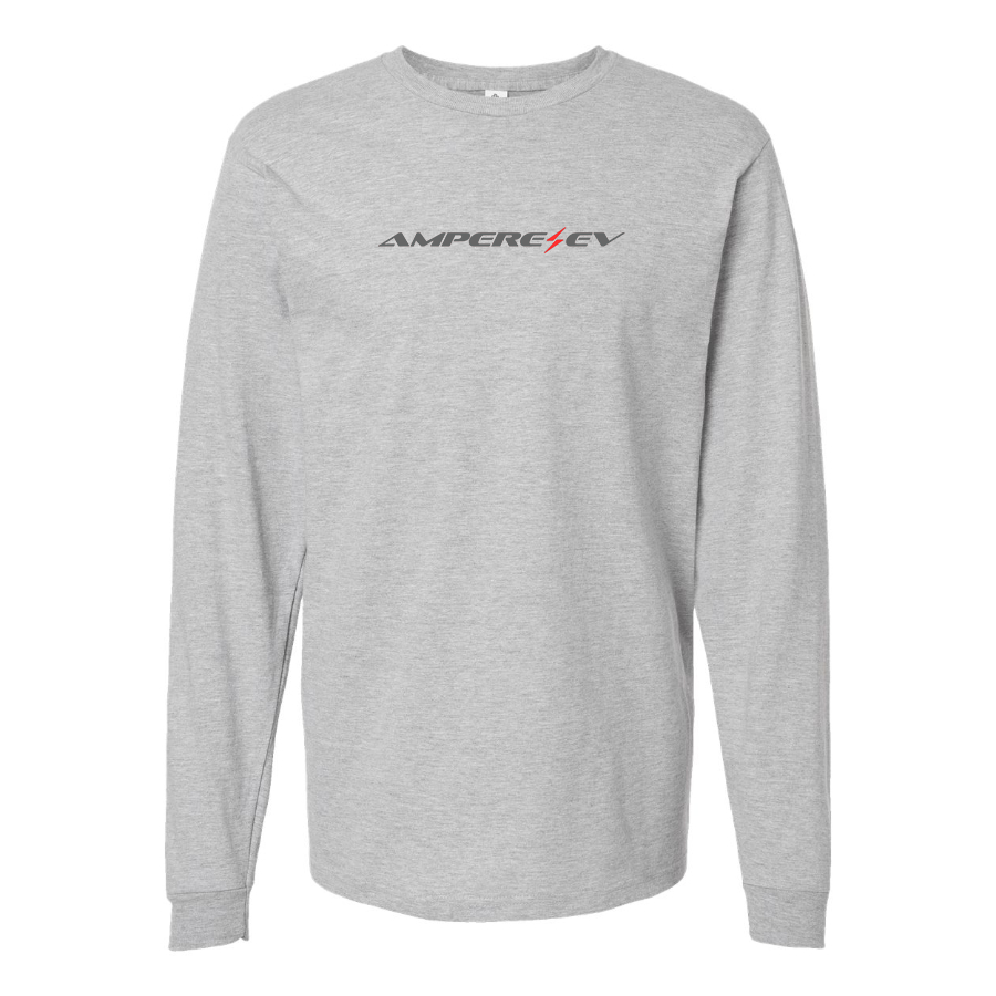 Men's Ampere  Logo Cotton Long Sleeve T-Shirt