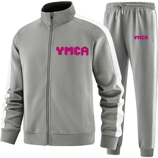 Men's   YMCA Mauve  Dri-Fit TrackSuit