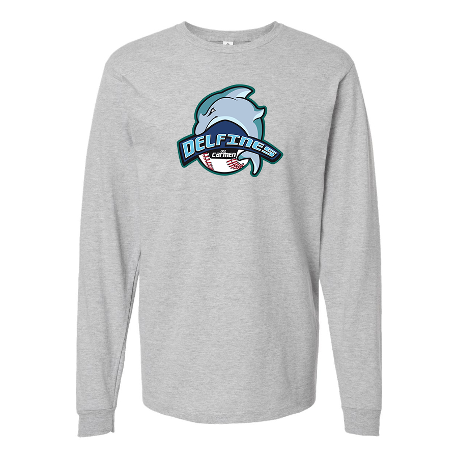 Men's Carmen Delfines Logo Cotton Long Sleeve T-Shirt