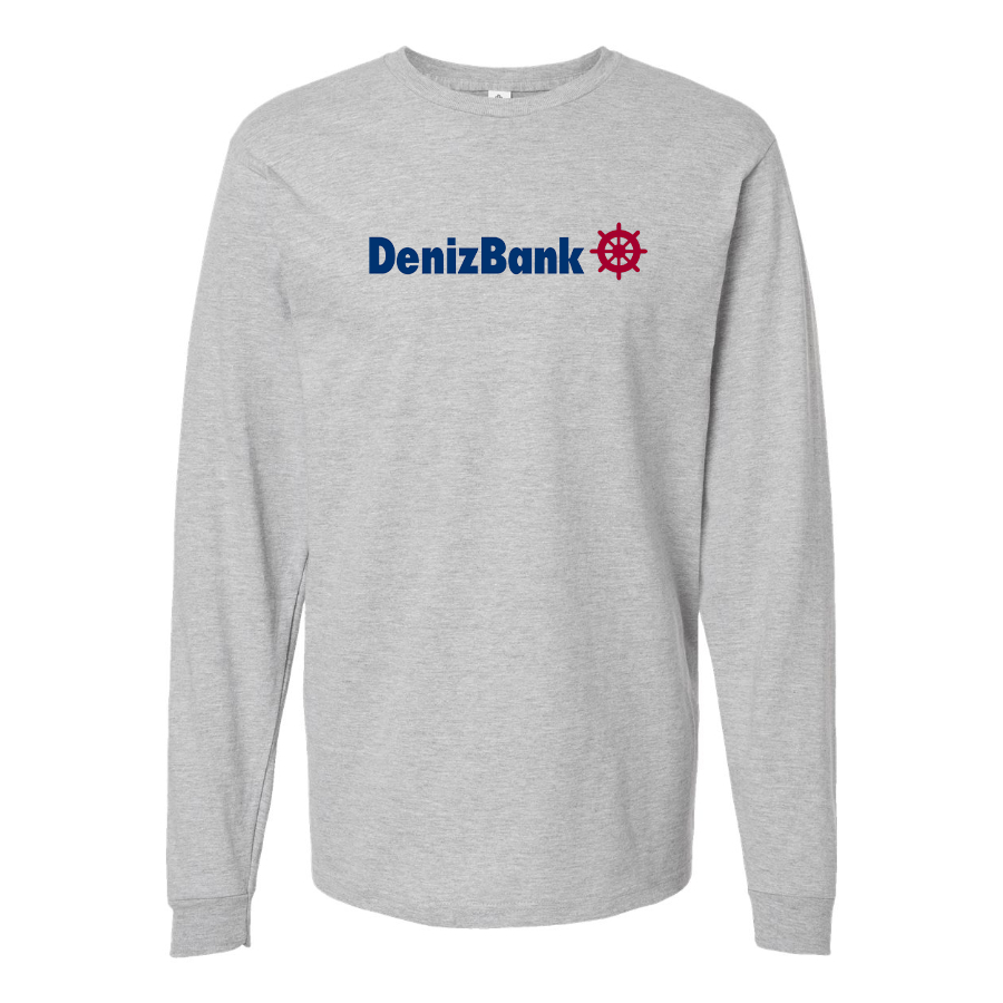 Men's DenizBank Logo Cotton Long Sleeve T-Shirt