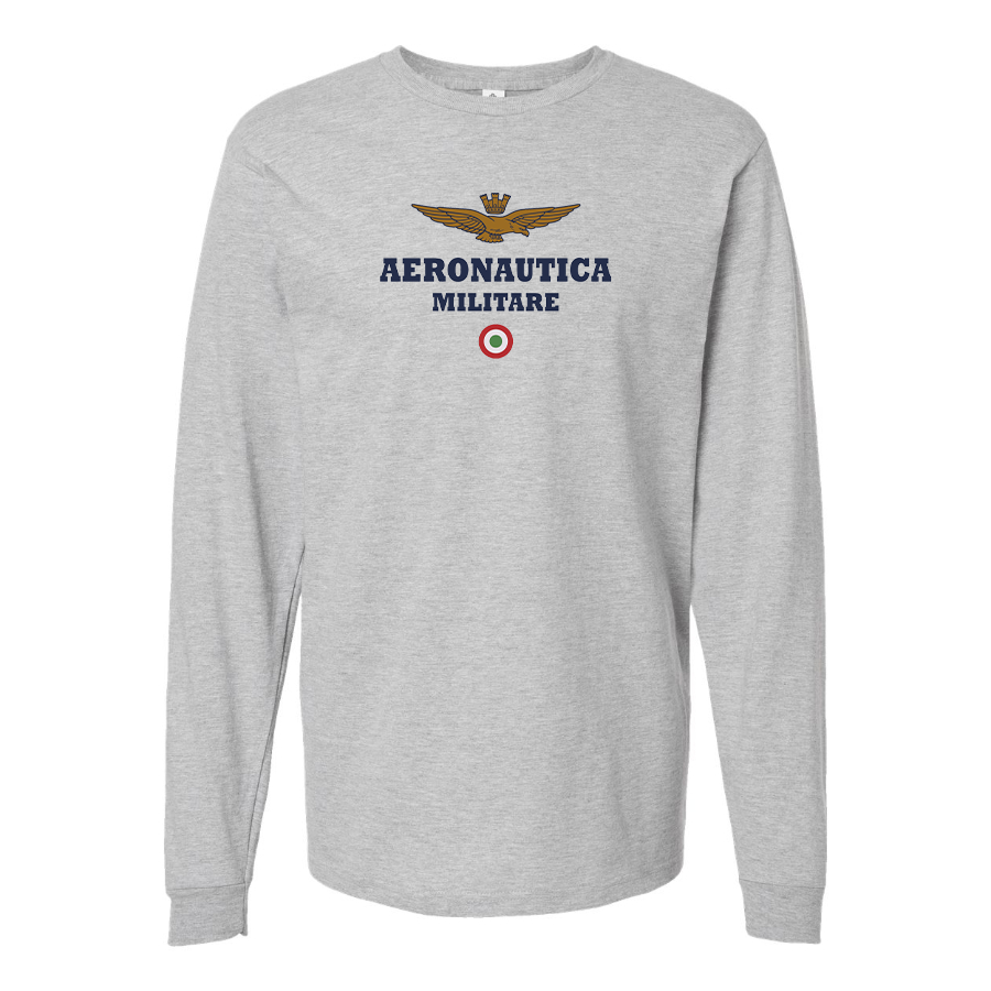 Men's Aeronautica Militare Logo Cotton Long Sleeve T-Shirt