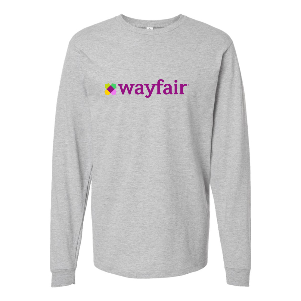 Men's Wayfair Logo Cotton Long Sleeve T-Shirt