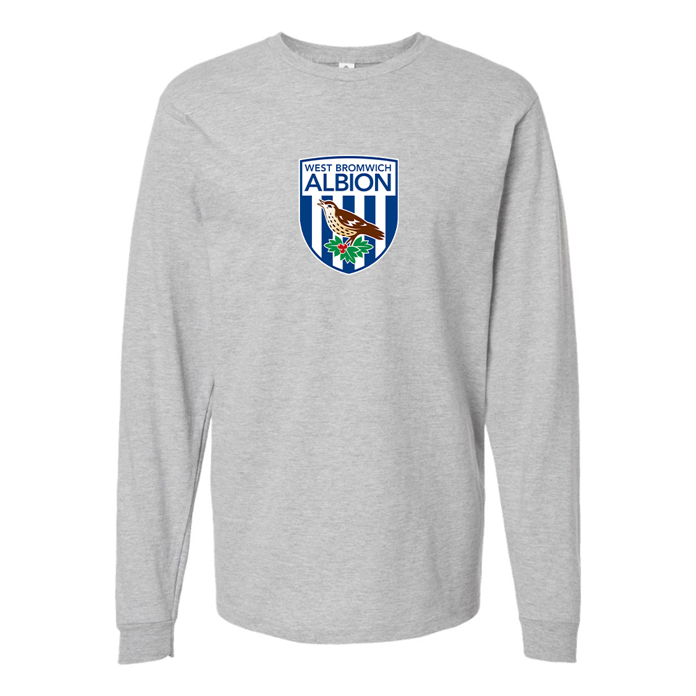 Men's West Bromwich Albion Soccer Cotton Long Sleeve T-Shirt