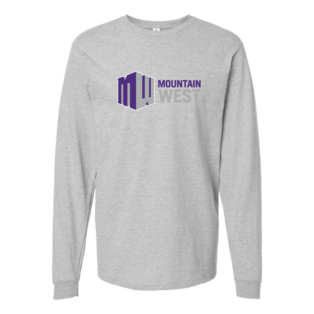 Men's Mountain West Conference Logo Cotton Long Sleeve T-Shirt