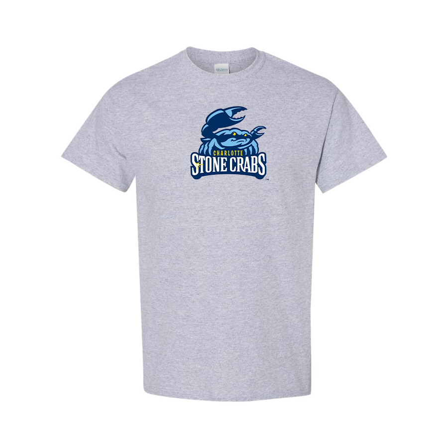 Men's Charlotte Stone Crabs Logo Cotton T-Shirt
