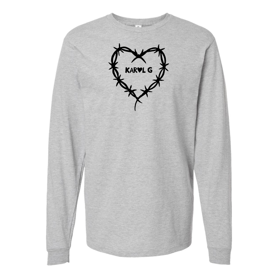 Men's KAROL G Logo Cotton Long Sleeve T-Shirt
