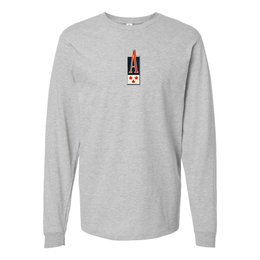 Men's Acadian Logo Cotton Long Sleeve T-Shirt