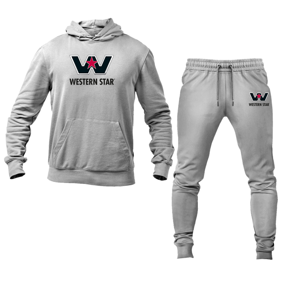Men's Western Star Logo Hoodie Joggers Set