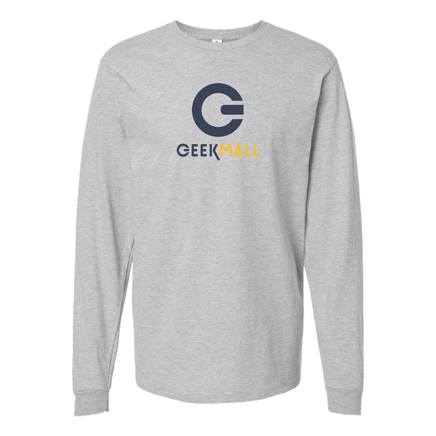 Men's Geekmall Logo  Cotton Long Sleeve T-Shirt