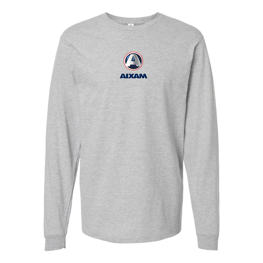 Men's Aixam Logo Cotton Long Sleeve T-Shirt