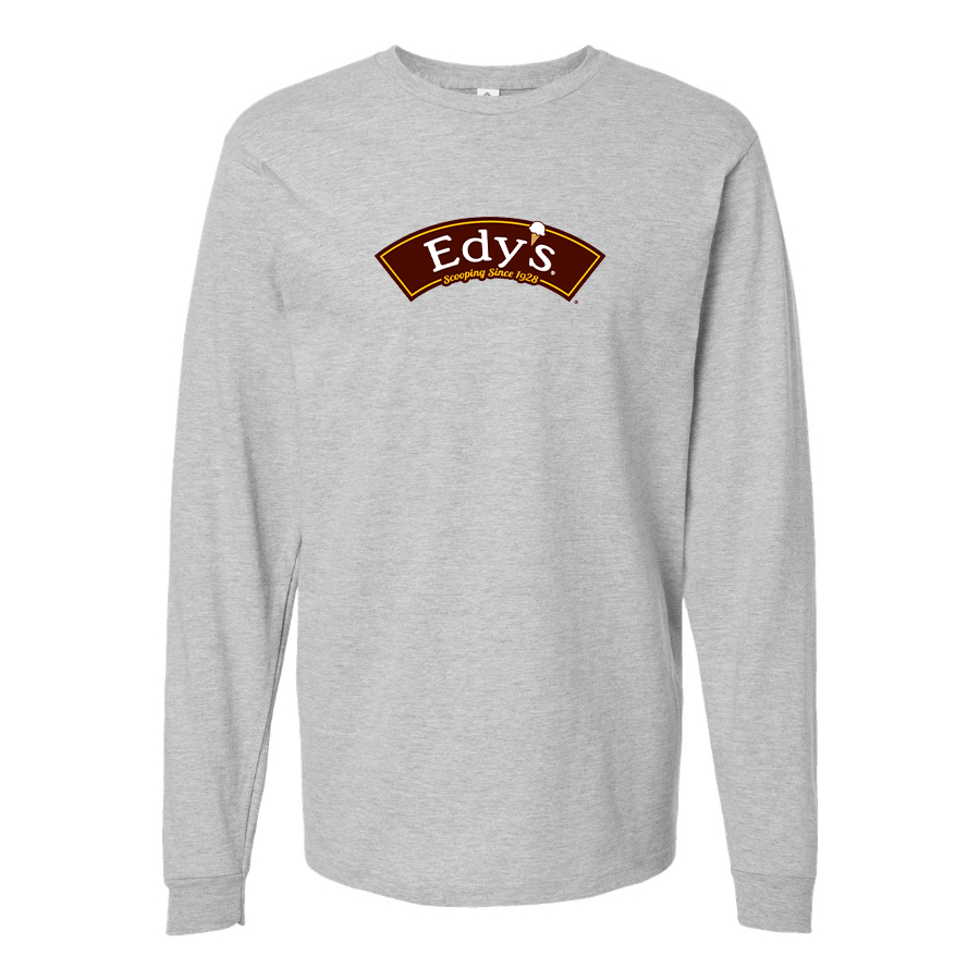 Men's Edys  Logo Cotton Long Sleeve T-Shirt