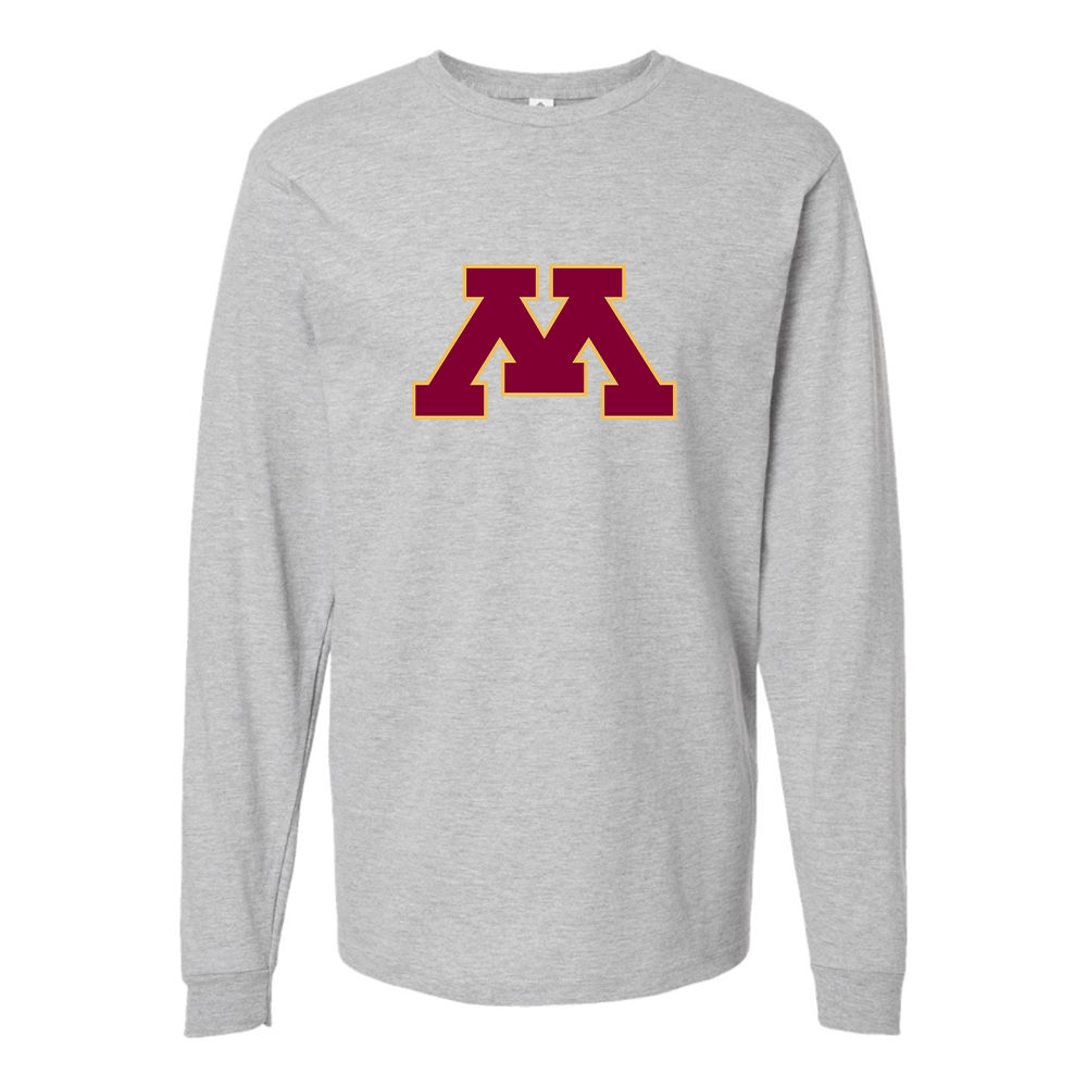 Men's Minnesota Golden Gophers Logo Cotton Long Sleeve T-Shirt