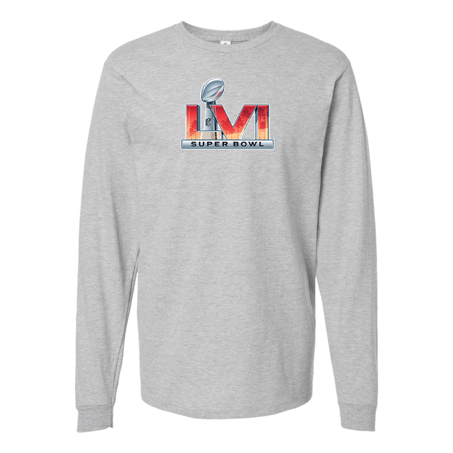 Men's Superbowl LVI Logo  Cotton Long Sleeve T-Shirt