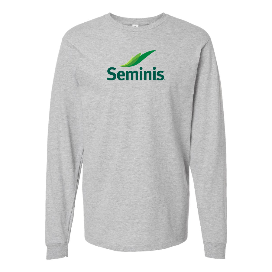 Men's  Seminis Logo  Cotton Long Sleeve T-Shirt