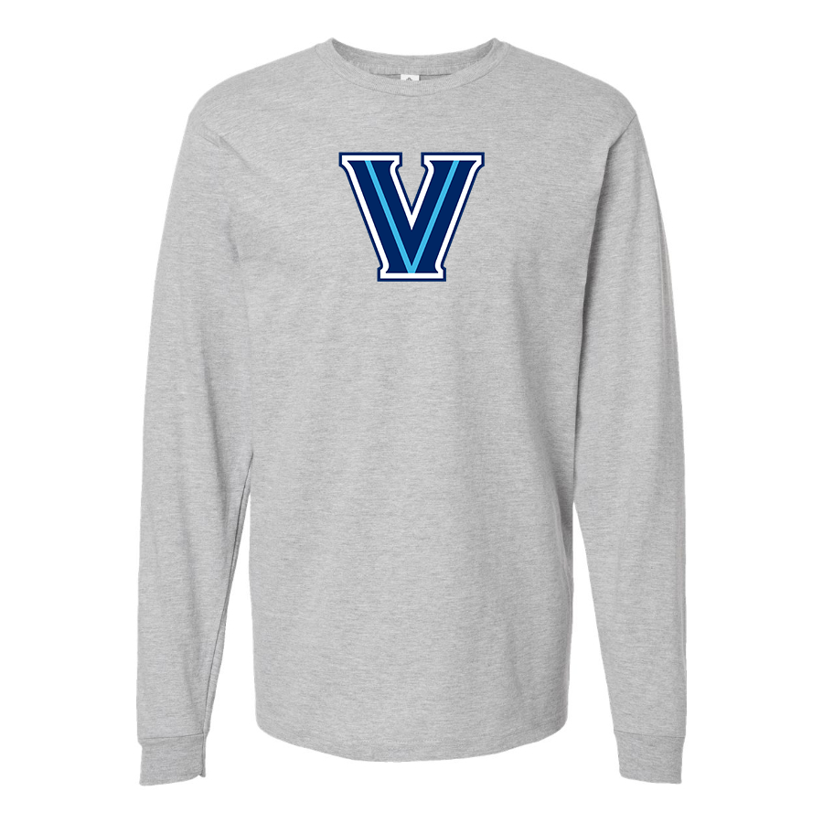 Men's Villanova Wildcats Logo  Cotton Long Sleeve T-Shirt