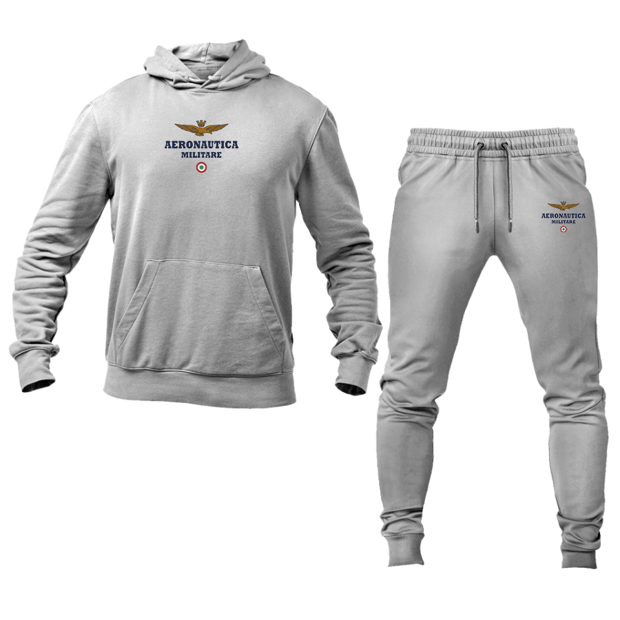 Men's Aeronautica Militare  Logo Hoodie Joggers Set