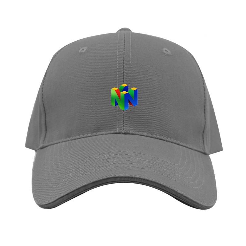 Nintendo N64  Logo  Dad Baseball Cap Hat