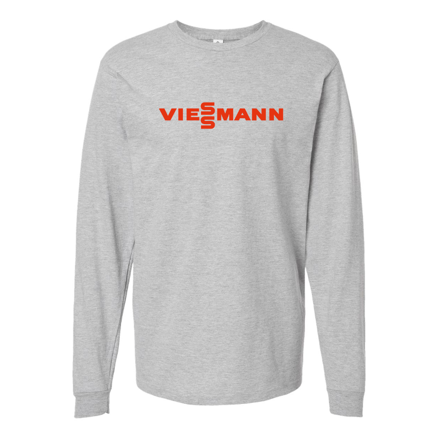 Men's Viessmann Logo Cotton Long Sleeve T-Shirt