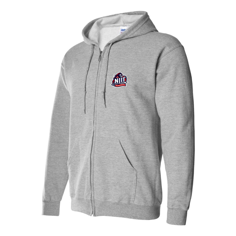 Men's NJIT Highlanders Logo  Zipper Hoodie