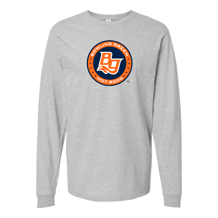 Men's Bowling Green Hot Rods Logo Cotton Long Sleeve T-Shirt