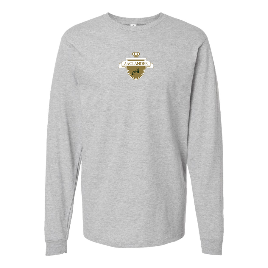 Men's Aaglander Logo Cotton Long Sleeve T-Shirt