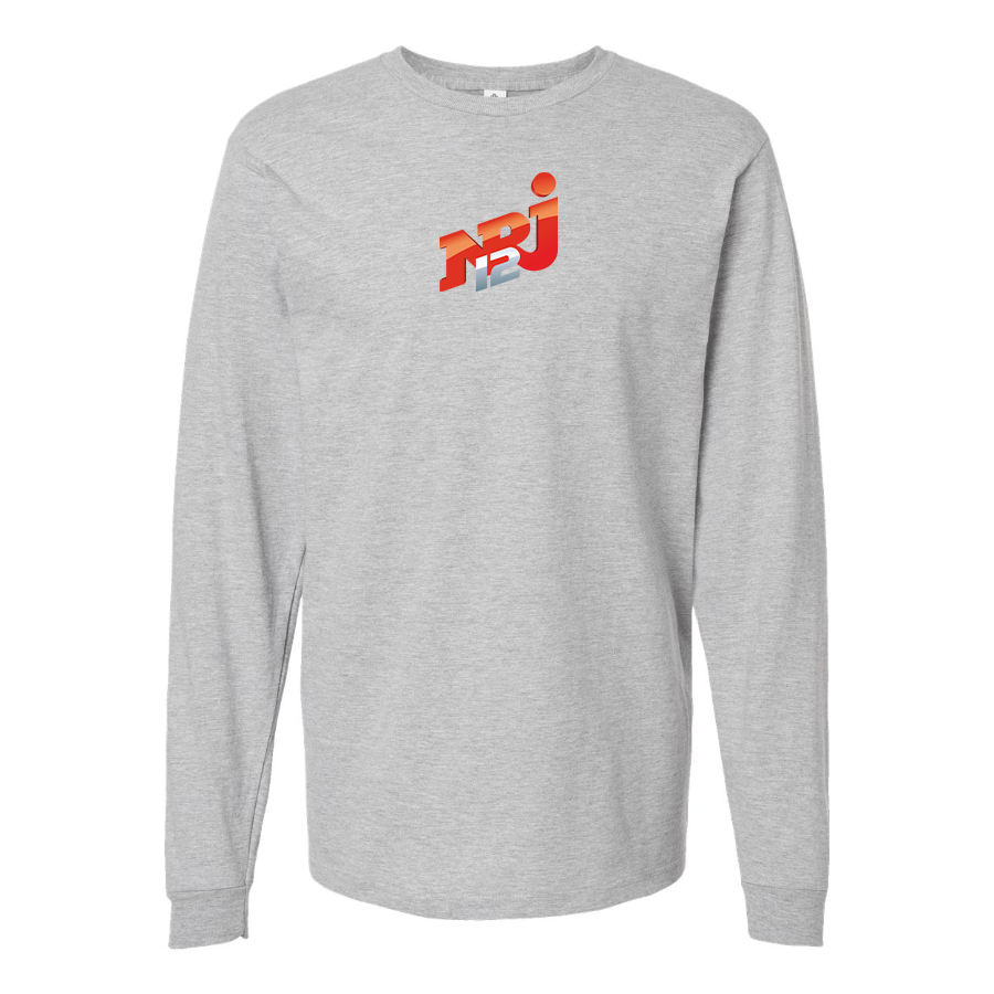 Men's NRJ 12 Logo Cotton Long Sleeve T-Shirt