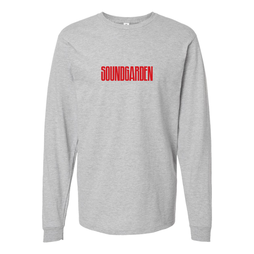 Men's Soundgarden Logo Cotton Long Sleeve T-Shirt