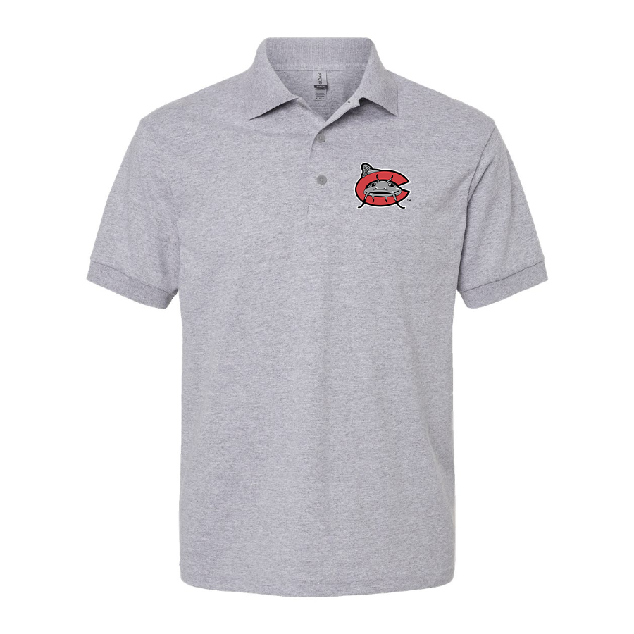 Men's Carolina Mudcats Logo Dry Blend Polo
