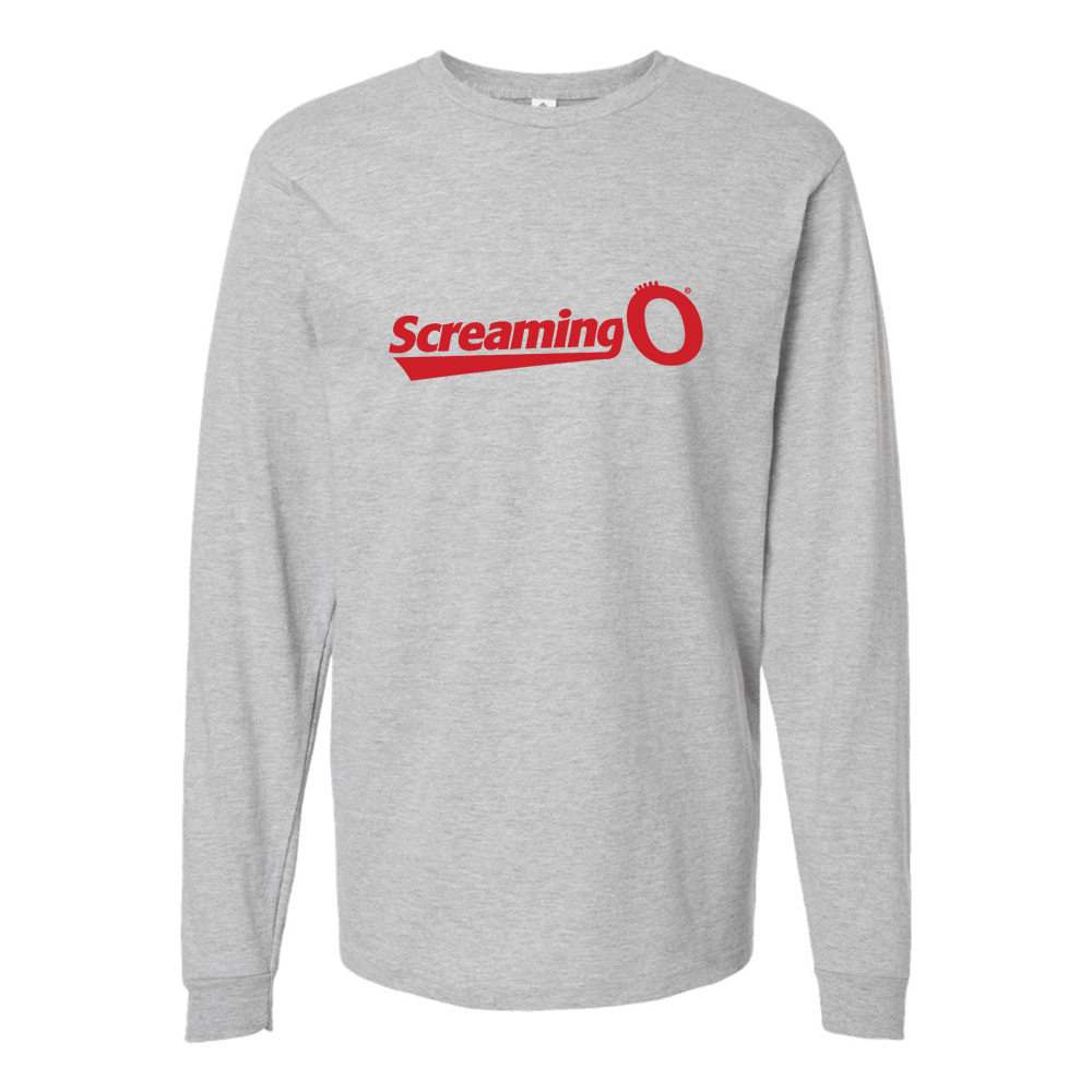 Men's ScreamingO Logo Cotton Long Sleeve T-Shirt