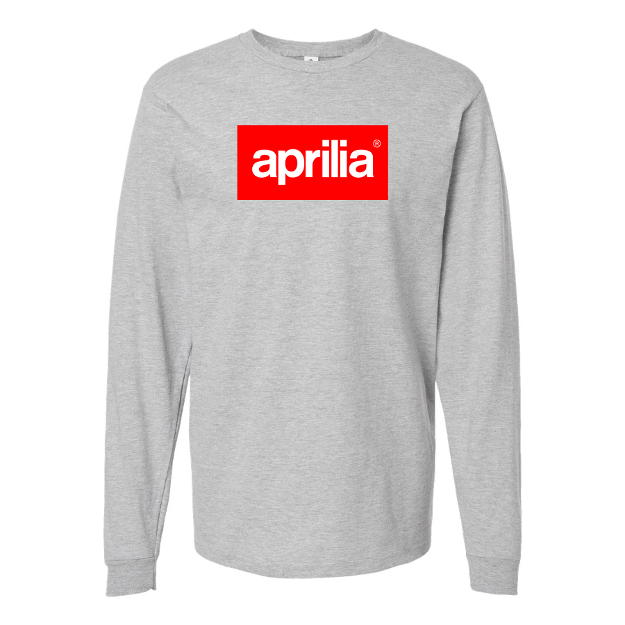 Men's Aprilia Logo Cotton Long Sleeve T-Shirt