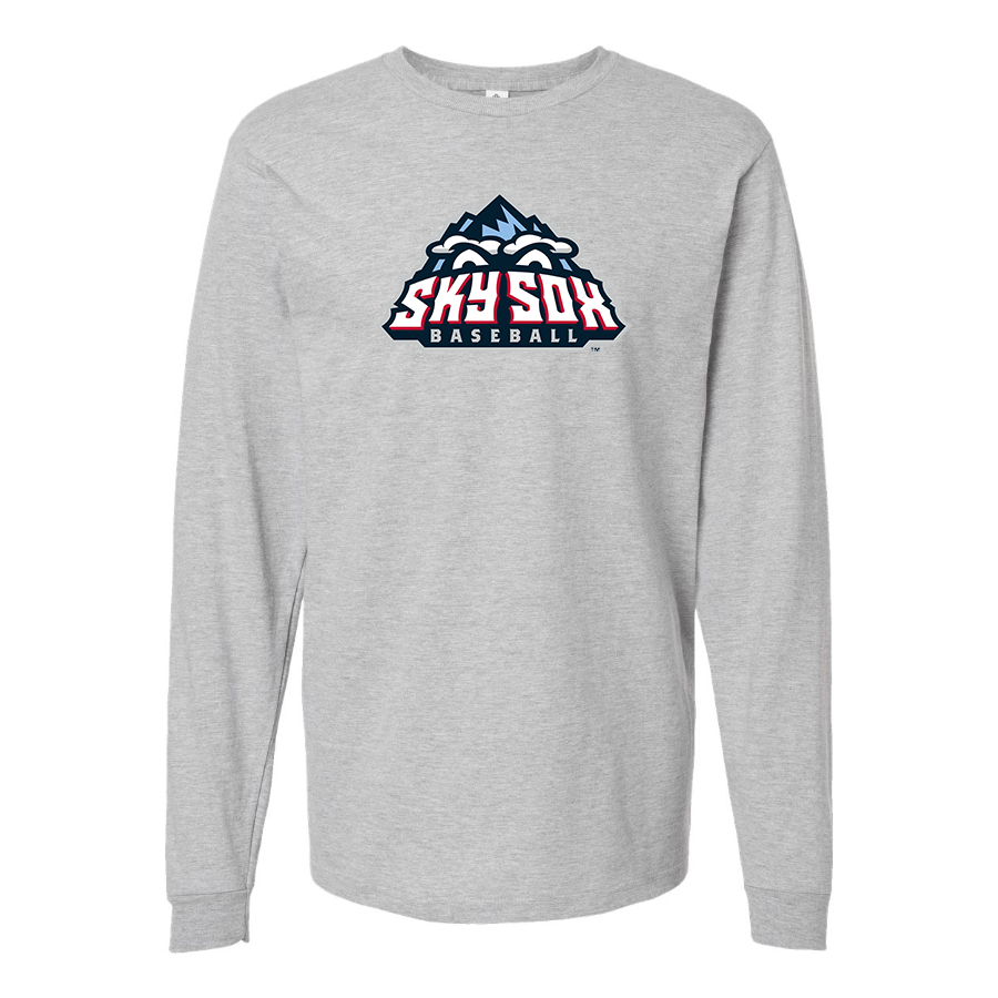Men's Colorado Springs Sky Sox  Logo Cotton Long Sleeve T-Shirt