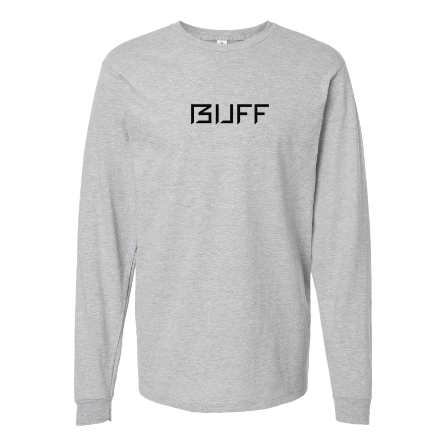 Men's Buff Logo Cotton Long Sleeve T-Shirt