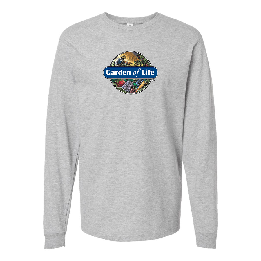 Men's Garden of Life Logo Cotton Long Sleeve T-Shirt