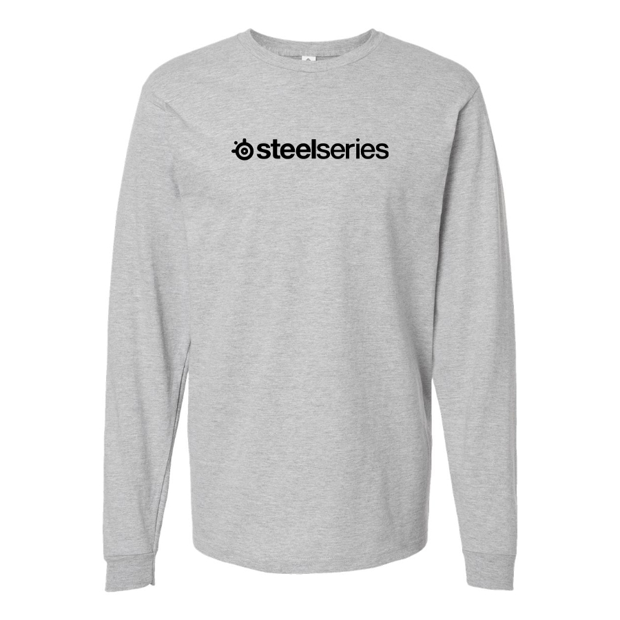 Men's Steelseries Logo Cotton Long Sleeve T-Shirt