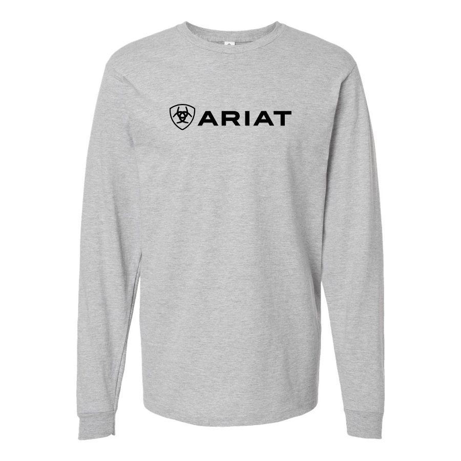 Men's Ariat Logo Cotton Long Sleeve T-Shirt