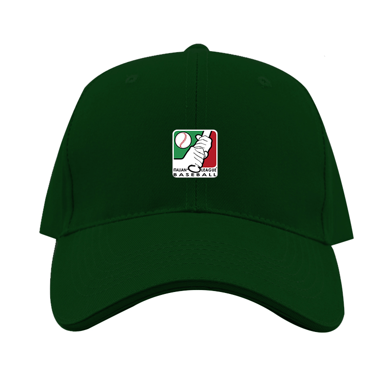 Italian Baseball League Logo  Dad Baseball Cap Hat
