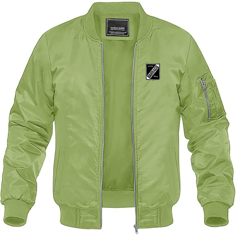 Men's Darracq Logo Lightweight Bomber Jacket Windbreaker Softshell Varsity Jacket Coat