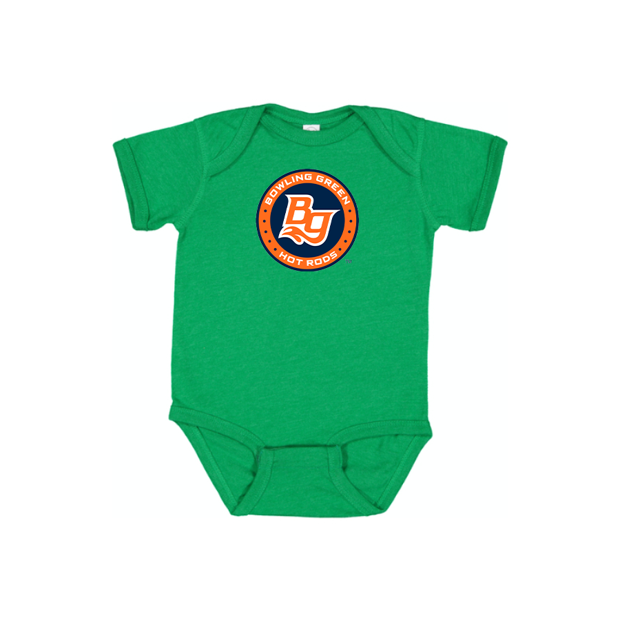 Bowling Green Hot Rods Logo Baby Onesie Romper