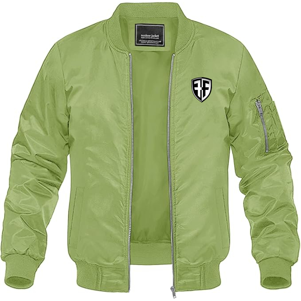 Men's Foffa Bike  Lightweight Bomber Jacket Windbreaker Softshell Varsity Jacket Coat